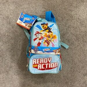 Paw Patrol 2 Piece Overnight Backpack & Sleeping Bag NWT